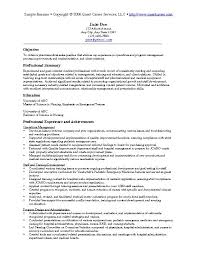 sample resume
