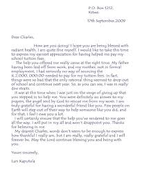 sample of thank you letter