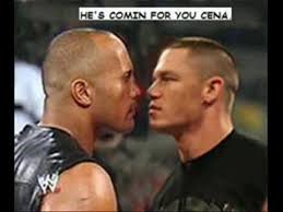 the rock vs. john cena