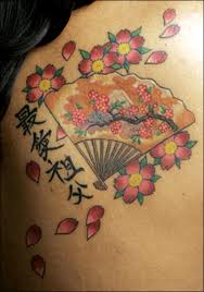 white cherry blossom tattoo