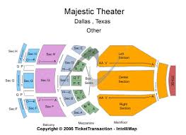 majestic theater seating chart