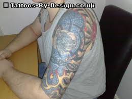 half sleeve tat