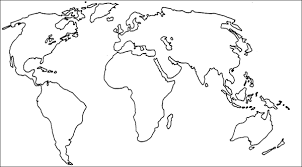 world map outline countries