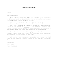 offer letter sample