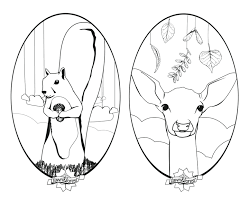 forest coloring sheets