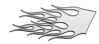 motorcycles flames