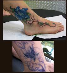 flower cover up tattoos