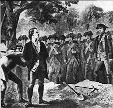 Nathan Hale was caught on Long