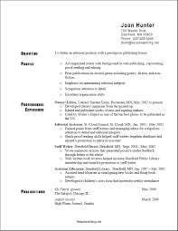 sample resume format