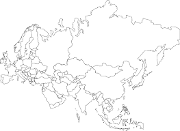 eurasia map outline