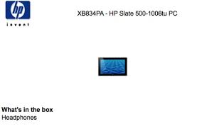 HP Slate 500 Surfaces