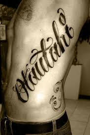 tattoo lettering