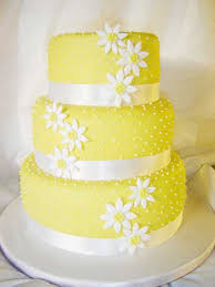 yellow wedding cakes