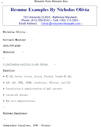 free resume example