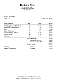 invoice sample