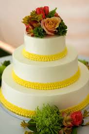 yellow wedding cakes