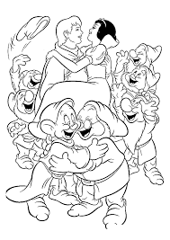 snow white coloring pictures