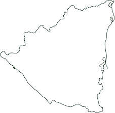 blank map of central and south america
