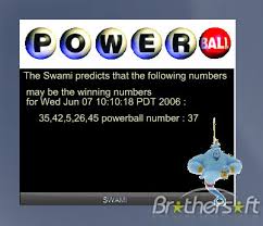 winning Powerball numbers.