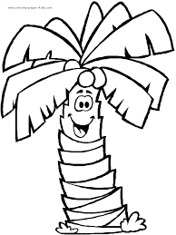 palm tree coloring sheets