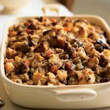 Sourdough Stuffing with Pears