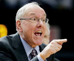 bizarre Jim Boeheim press