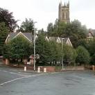 Tree-lined privacy, Devon Place, Newport. Trees shield offices on the corner - via Daymix