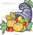 Cornucopia of fall harvest Vector Clip art