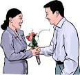 An Asian Couple Dating - Royalty Free Clipart Picture