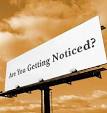 As a way to get noticed