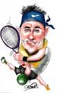 Bernard Tomic caricature