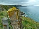 The route down to this point on the cliff top near to North Keys Hole from - via Daymix