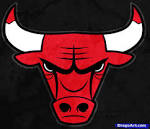 How to Draw the Chicago Bulls, Chicago Bulls, Step by Step, Sports.