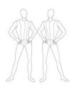  Male Fashion Croquis Templates | Male Fashion Figure 015