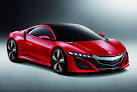 Acura NSX concept turns red in China