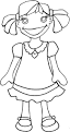 Girl coloring page