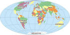 Earth, Hammer projection - via Daymix