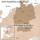 Karte Heidenheim an der Brenz von ortslagekarte - Landkarte für ...