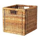BRANÄS Basket - rattan, 12 ½x13 ¾x12 ½ " - IKEA