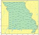 Counties Map of Missouri - mapsof.