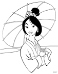 Mulan Coloring coloring page