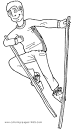 Acrobat coloring page