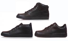 nike black leather sneakers : ShieldsDESIGN