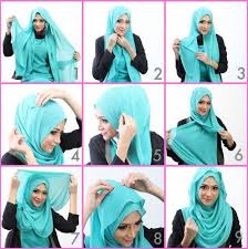 Tutorial Hijab Pashmina Panjang yang Simple