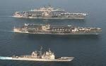 File:USS John F Kennedy (CV-67) and USS Saratoga (CV-60) underway ...