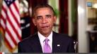 Obama defends Obamacare, warns GOP against shutdown in weekly.
