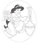 Disney Princesses coloring page