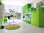 Innovative Green Kid Bedroom Furniture Living Interior Desig ...
