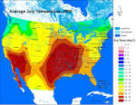 average temp usa