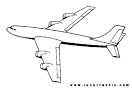 Airplane coloring page